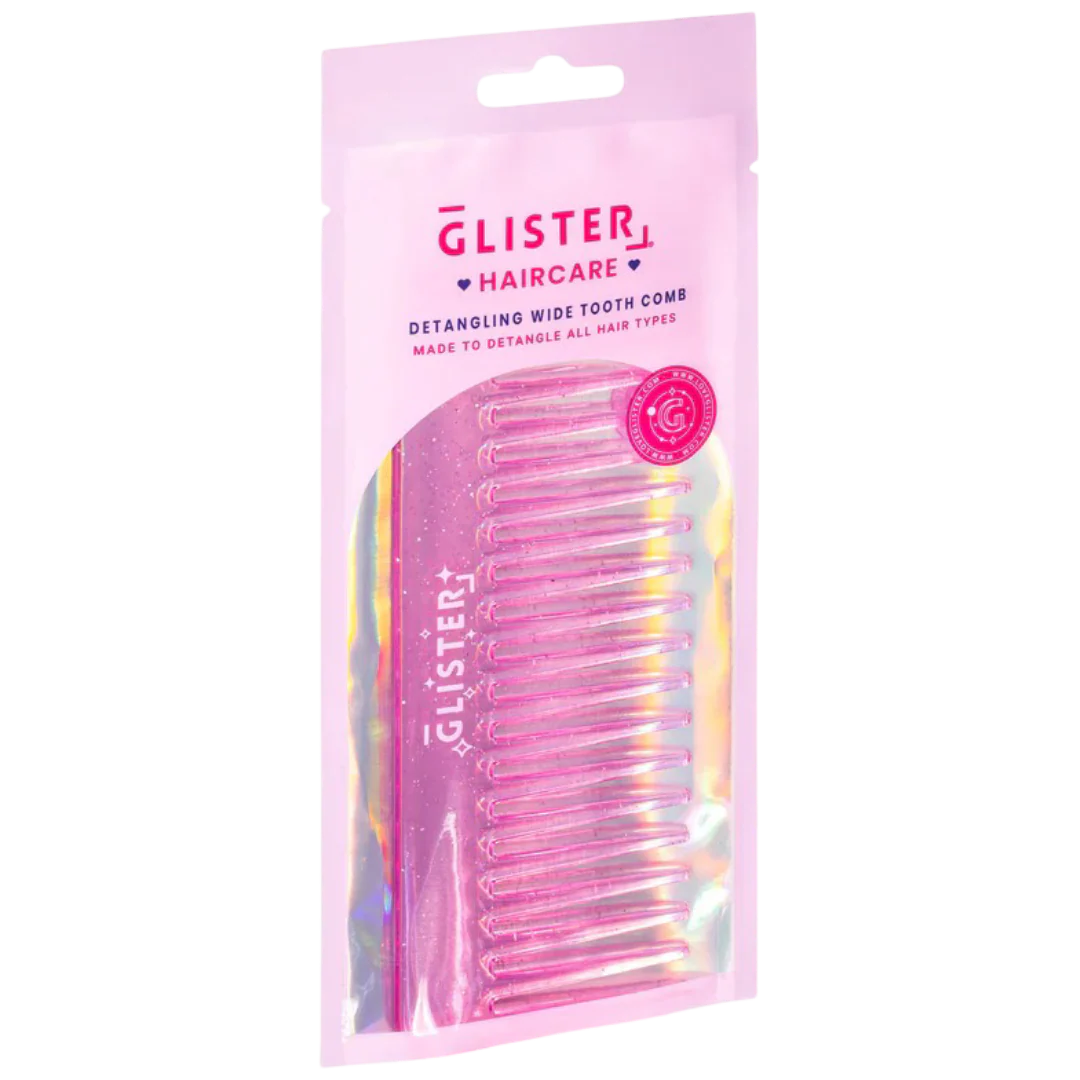 Sparkle Wide Tooth Detangling Comb - Pink - Image 2