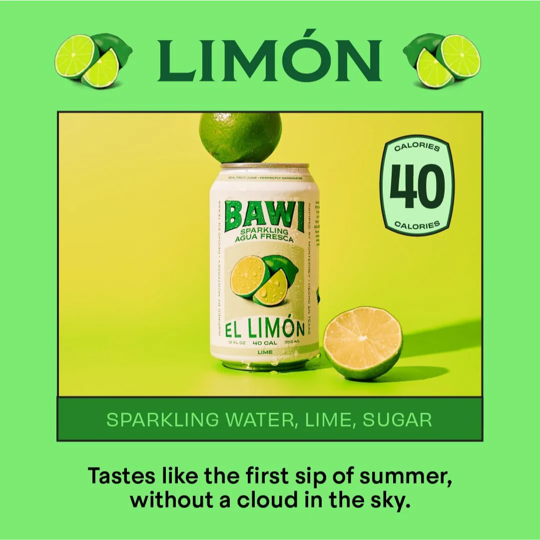 Sparkling Agua Fresca El Limon - Lime (4 Pack) - Image 7