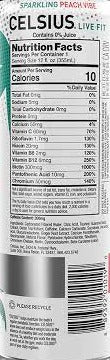 Sparkling Peach Energy Drink - Image 2