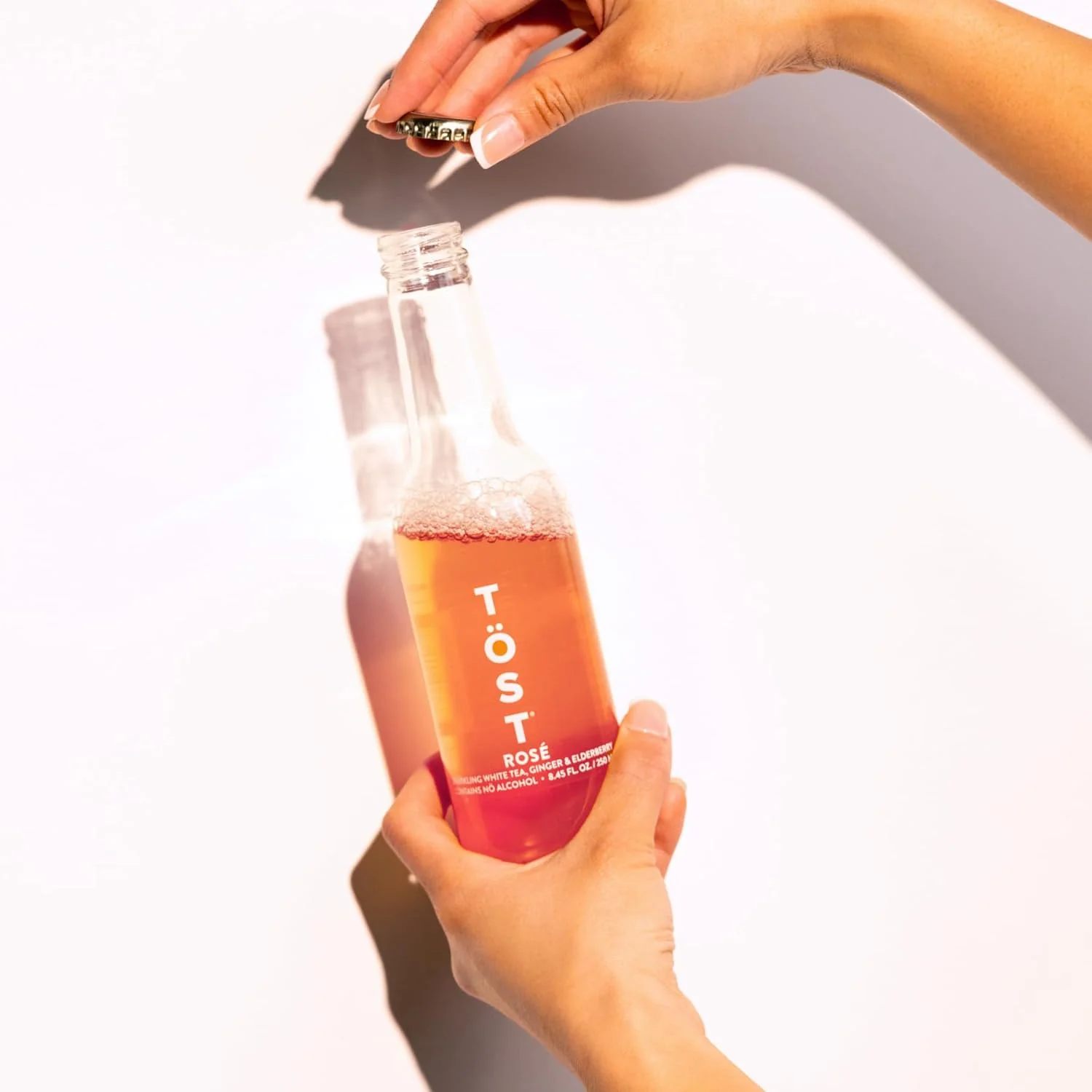 Sparkling Rose White Tea Ginger & Elderberry (4 Pack) - Image 3