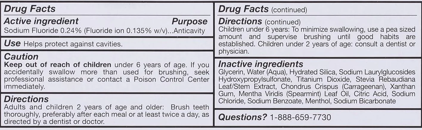 Spearmint Sea Fresh Anticavity Fluoride Toothpaste - Image 2
