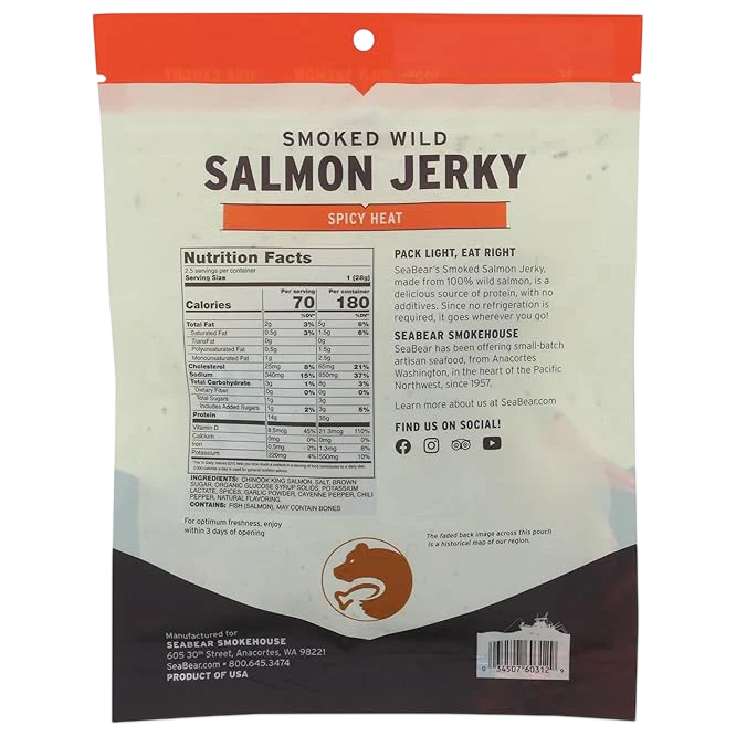 Spicy Heat Salmon Jerky - Image 3