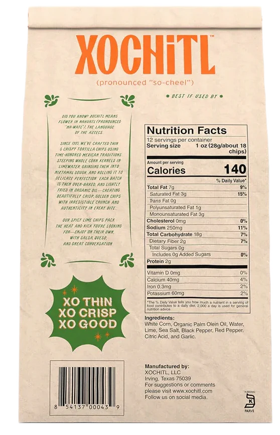 Spicy Lime Corn Tortilla Chips - Image 2