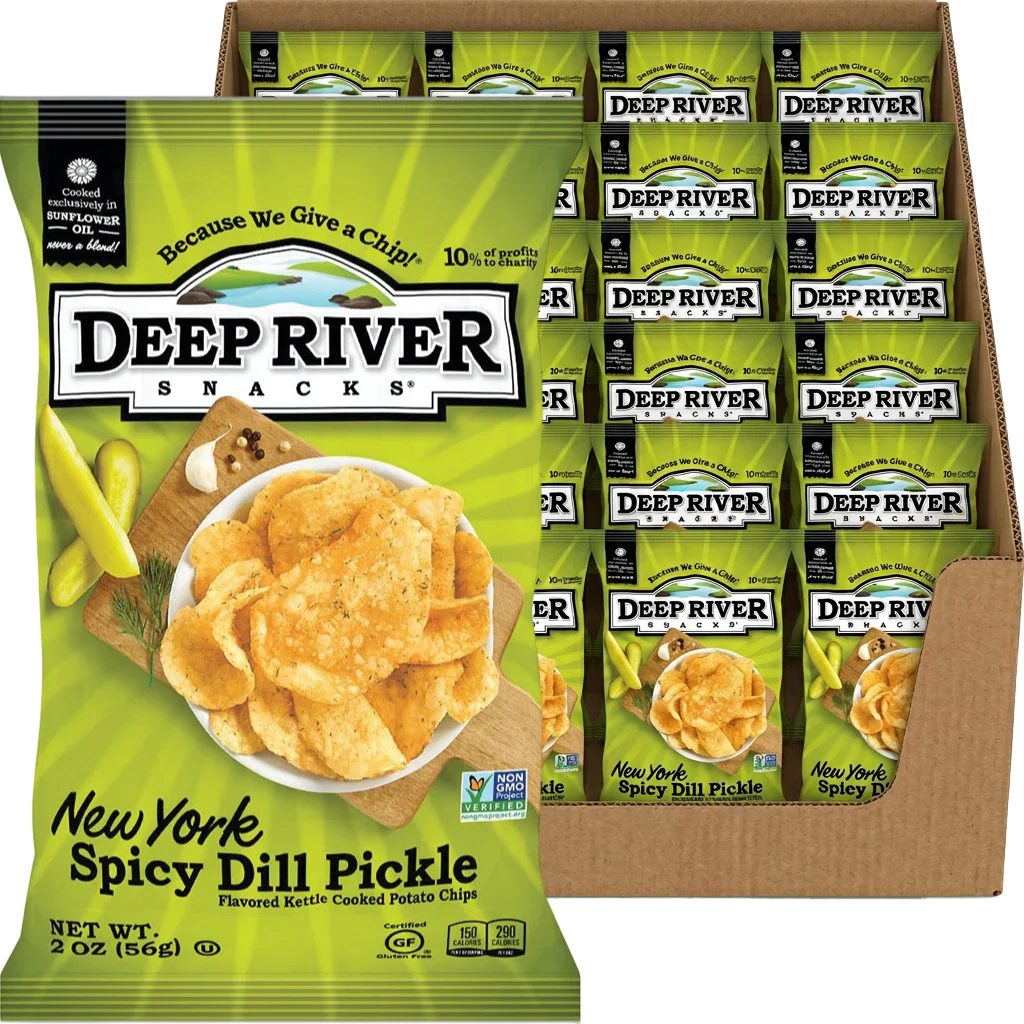Spicy Pickle Kettle Cooked Potato Chips (24 CT)