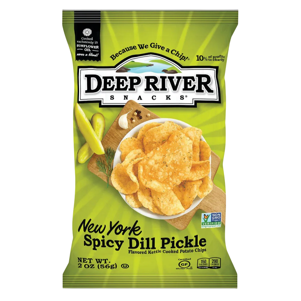 Spicy Pickle Kettle Cooked Potato Chips (24 CT) - Image 2
