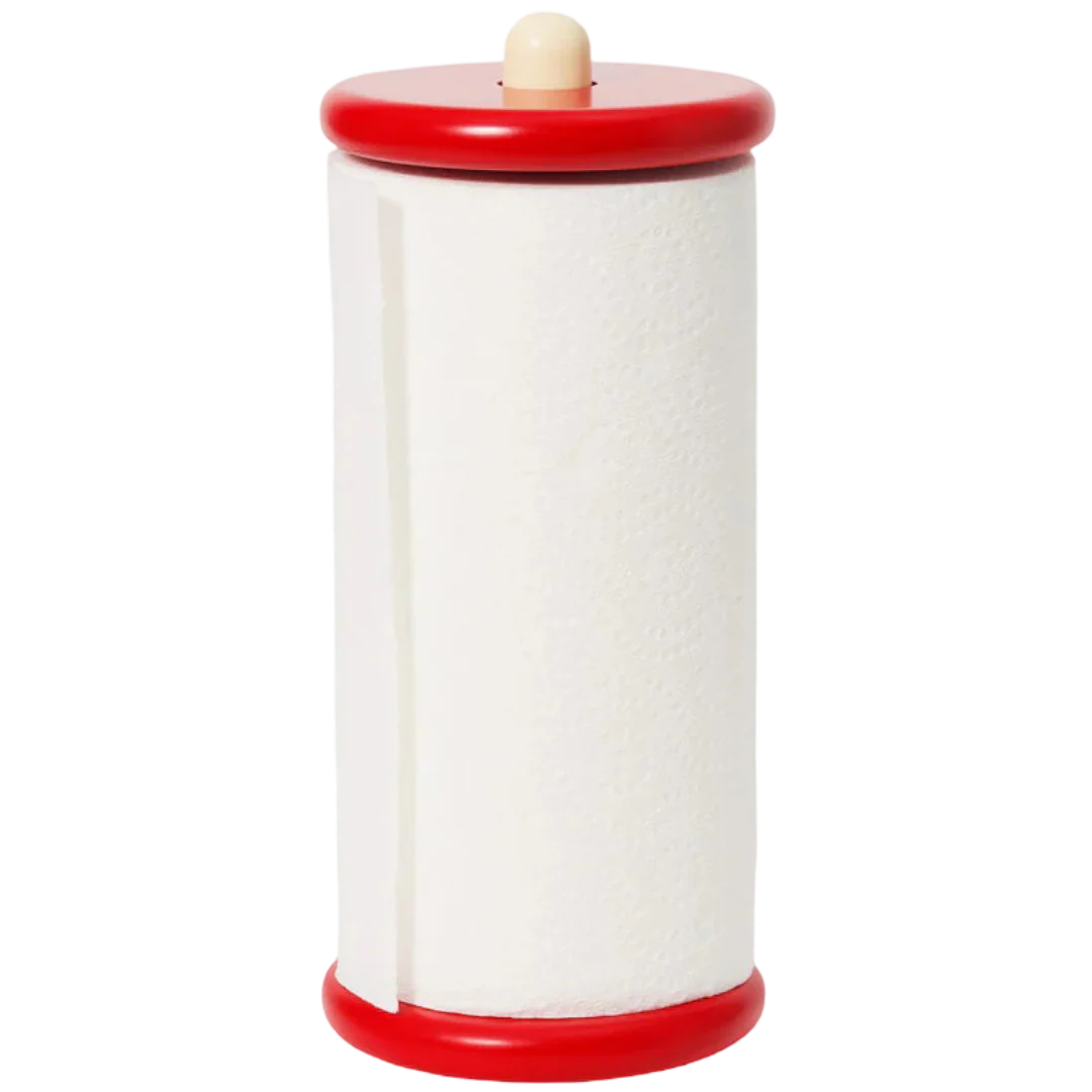 Spool Paper Towel Holder - Red/Yellow