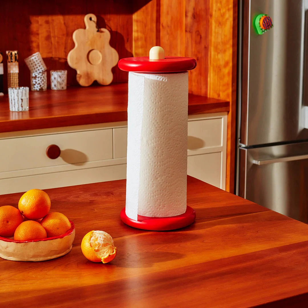 Spool Paper Towel Holder - Red/Yellow - Image 4