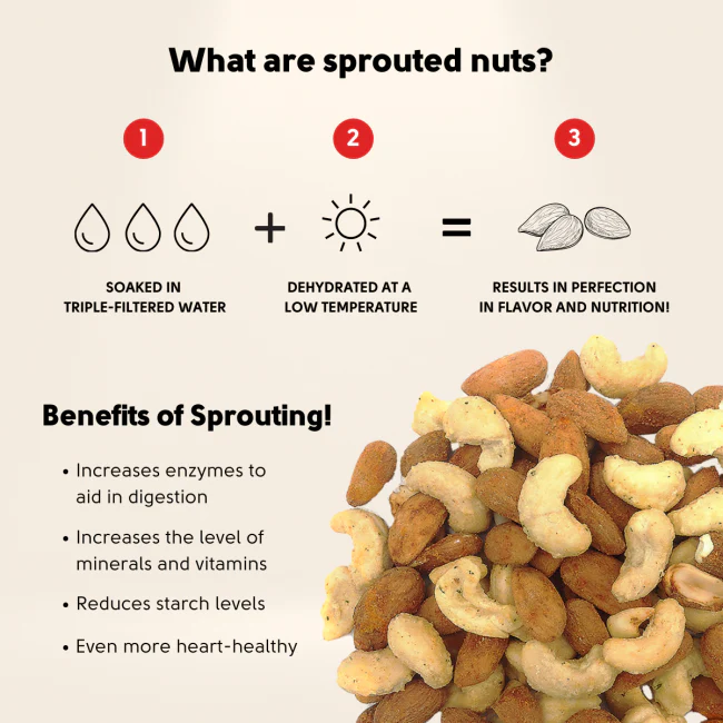 Sprouted Buffalo Almonds & Ranch Cashews - Image 3