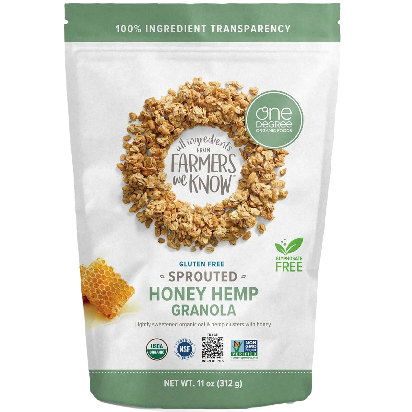 Sprouted Oat Honey Hemp Granola