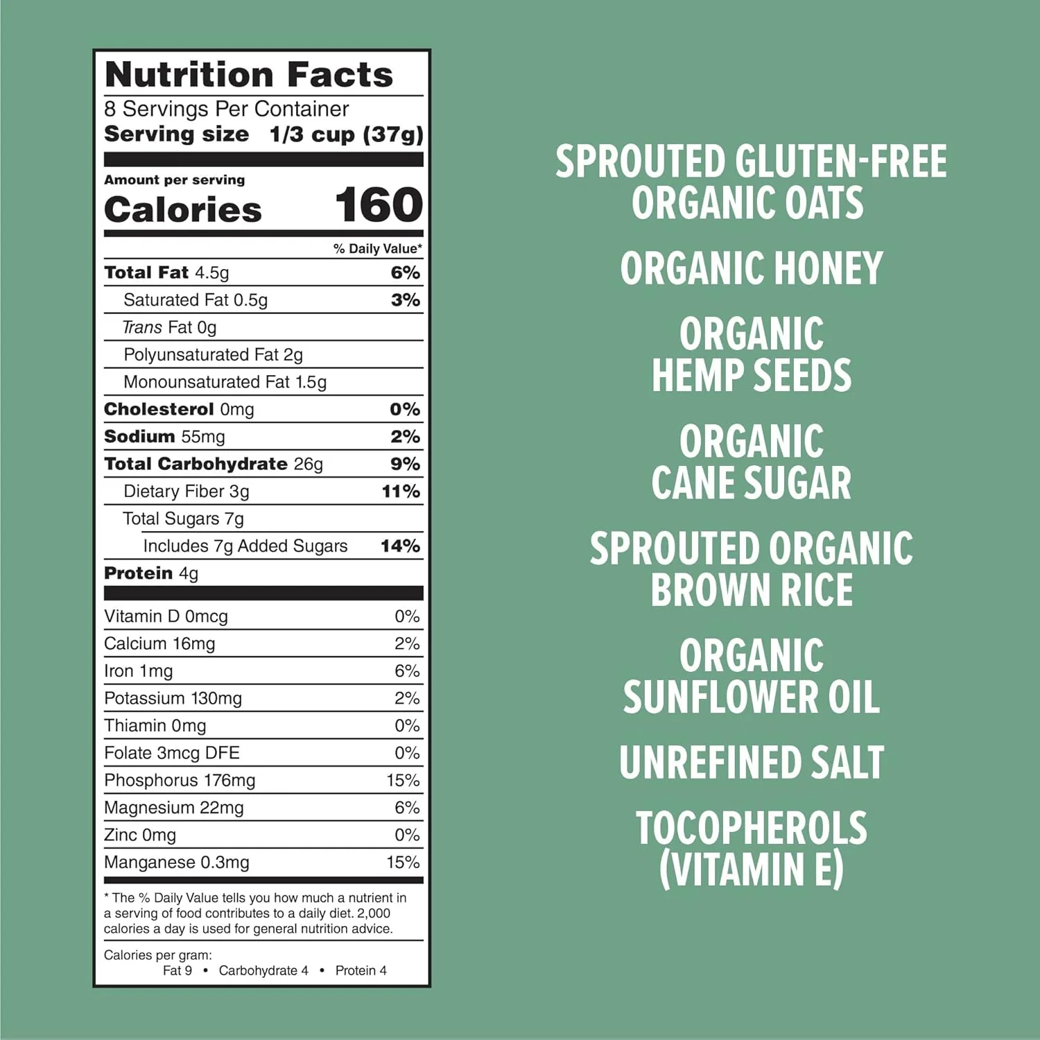 Sprouted Oat Honey Hemp Granola - Image 5