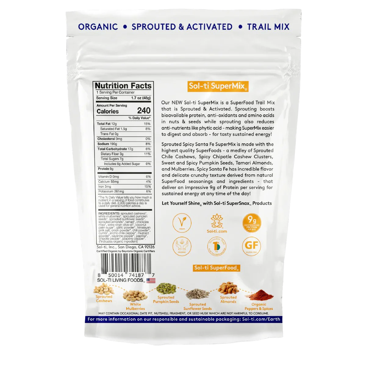 Sprouted Spicy Santa Fe SuperMix (6 Pack) - Image 5