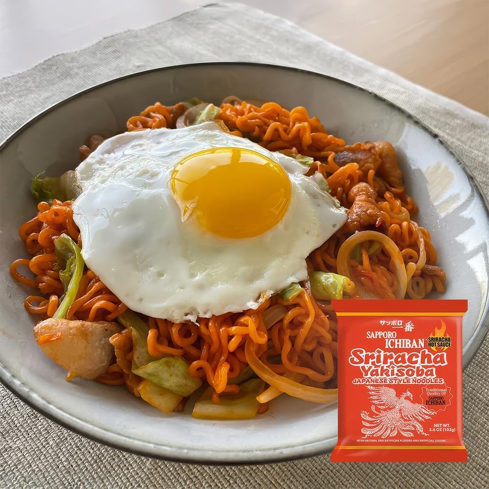 Sriracha Yakisoba Chow Mein Noodles (24 Packs) - Image 6