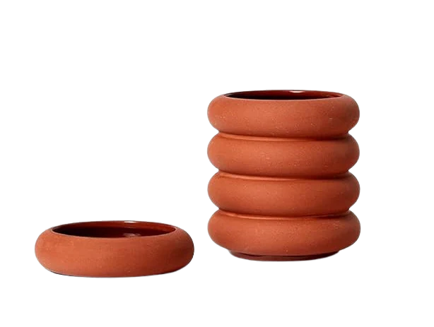 Stacking Planter Mini - Tall Terracotta - Image 3