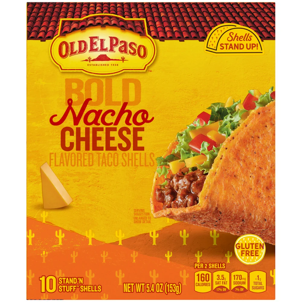 Stand 'N Stuff Taco Shells - Bold Nacho Cheese (10 CT) - Image 2
