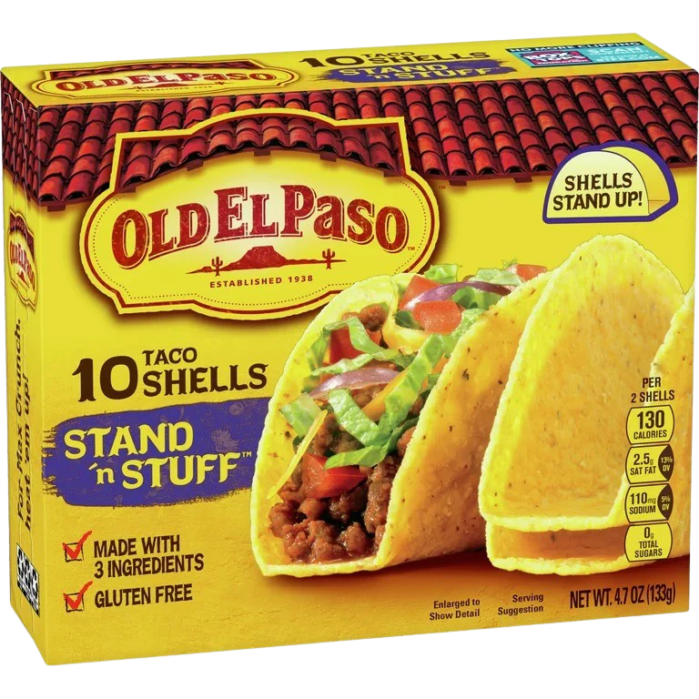 Stand 'n Stuff Yellow Corn Taco Shells (10 CT)
