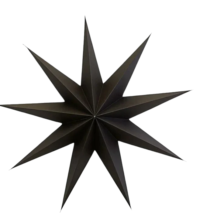 Star 9 Point - Brown (17.72 in)