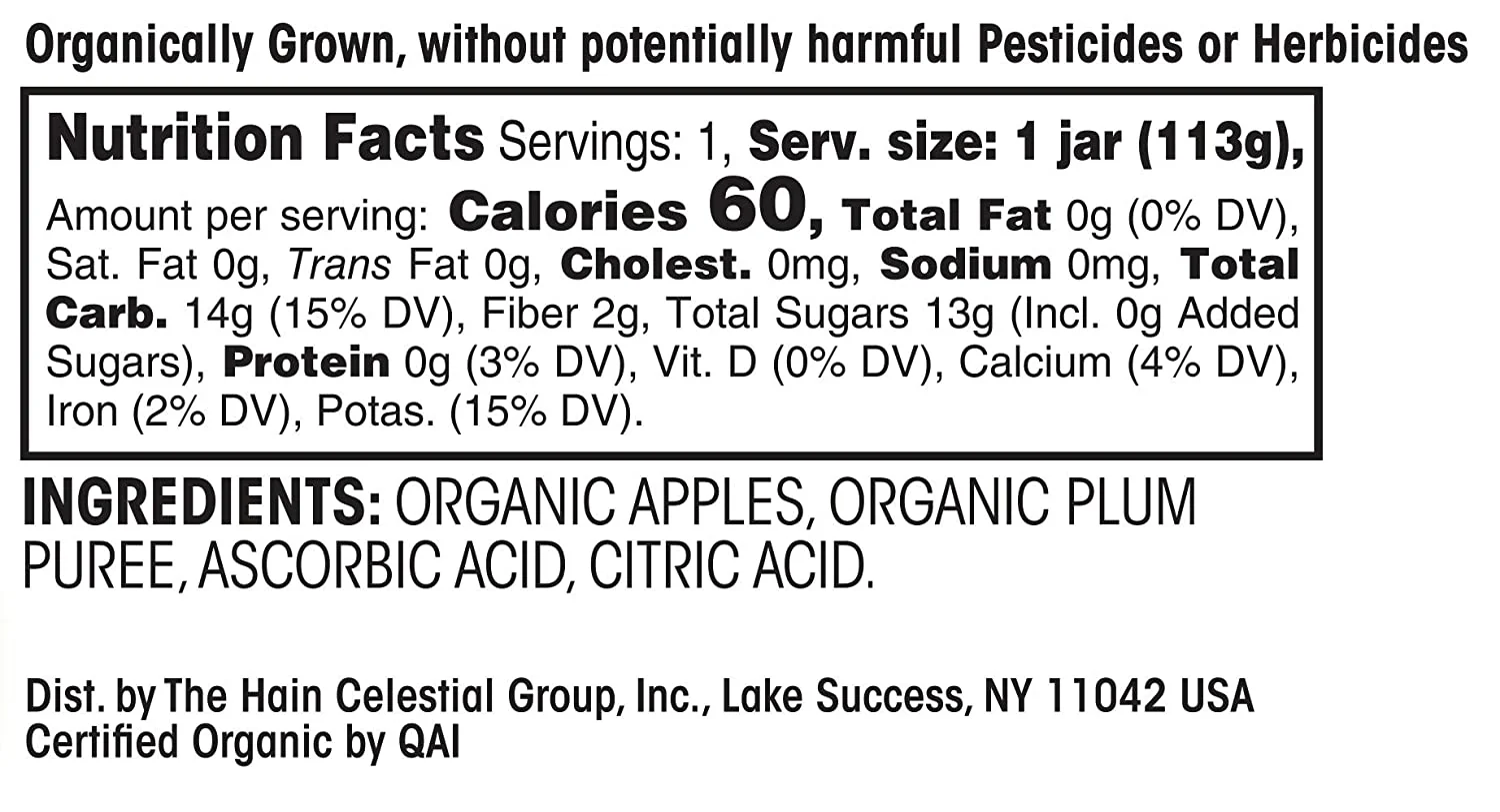 Organic Strained Apple Plum - Image 3
