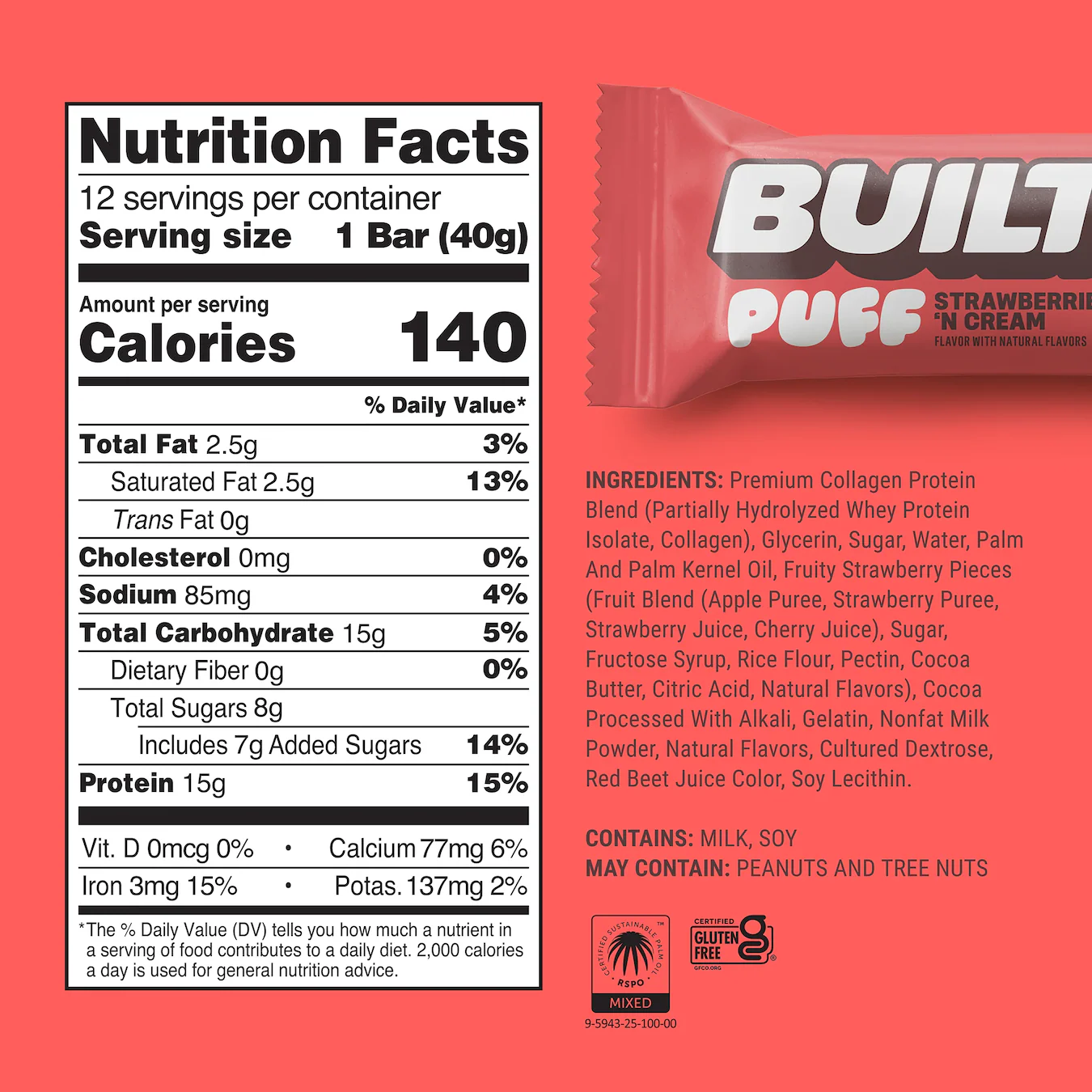 Strawberries 'N Cream Puff Bar (12 CT) - Image 5