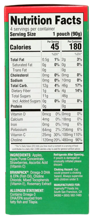 Strawberry Applesauce 4Pk - Image 3