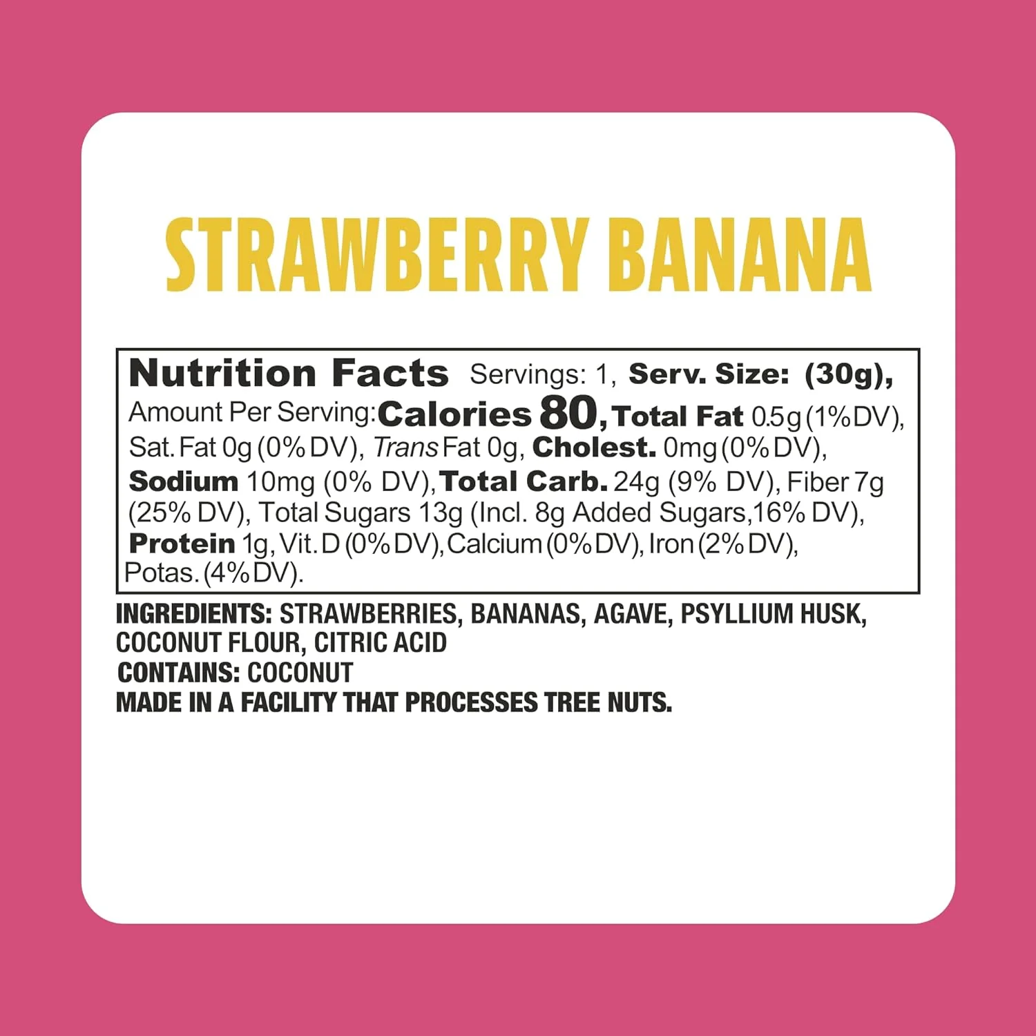 Strawberry Banana Dried Fruit Bar (12 CT) - Image 3