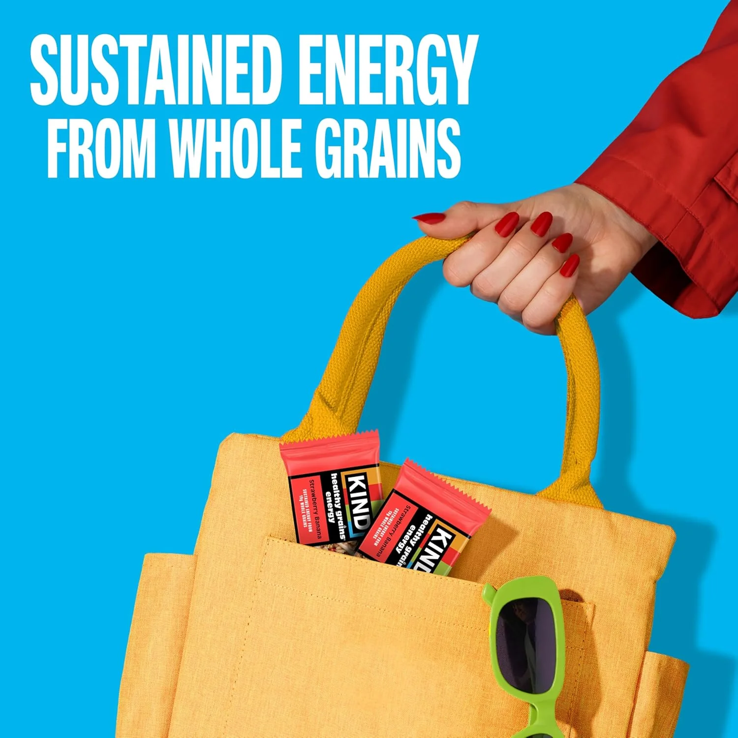 Healthy Grains Energy Bars - Strawberry Banana (5 CT) - Image 3
