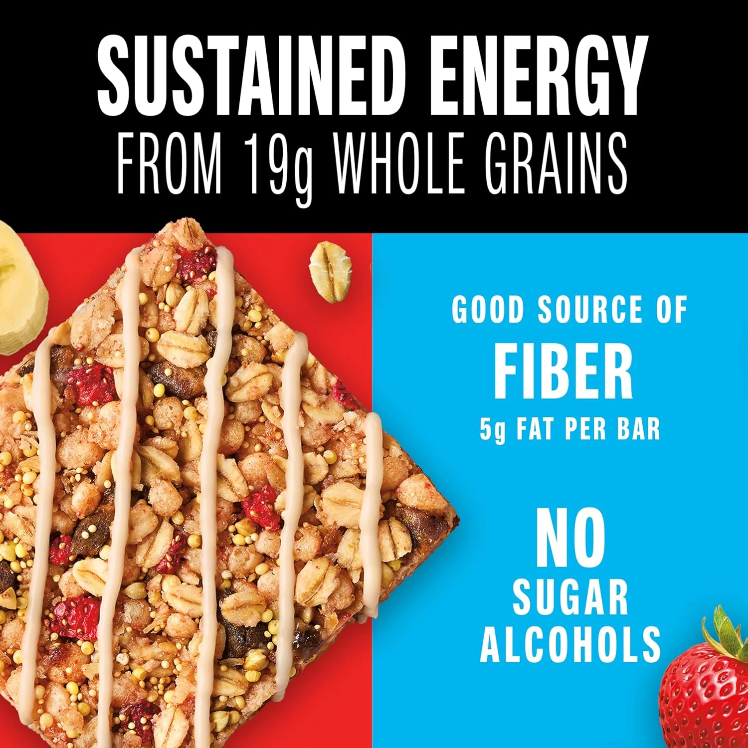 Healthy Grains Energy Bars - Strawberry Banana (5 CT) - Image 4