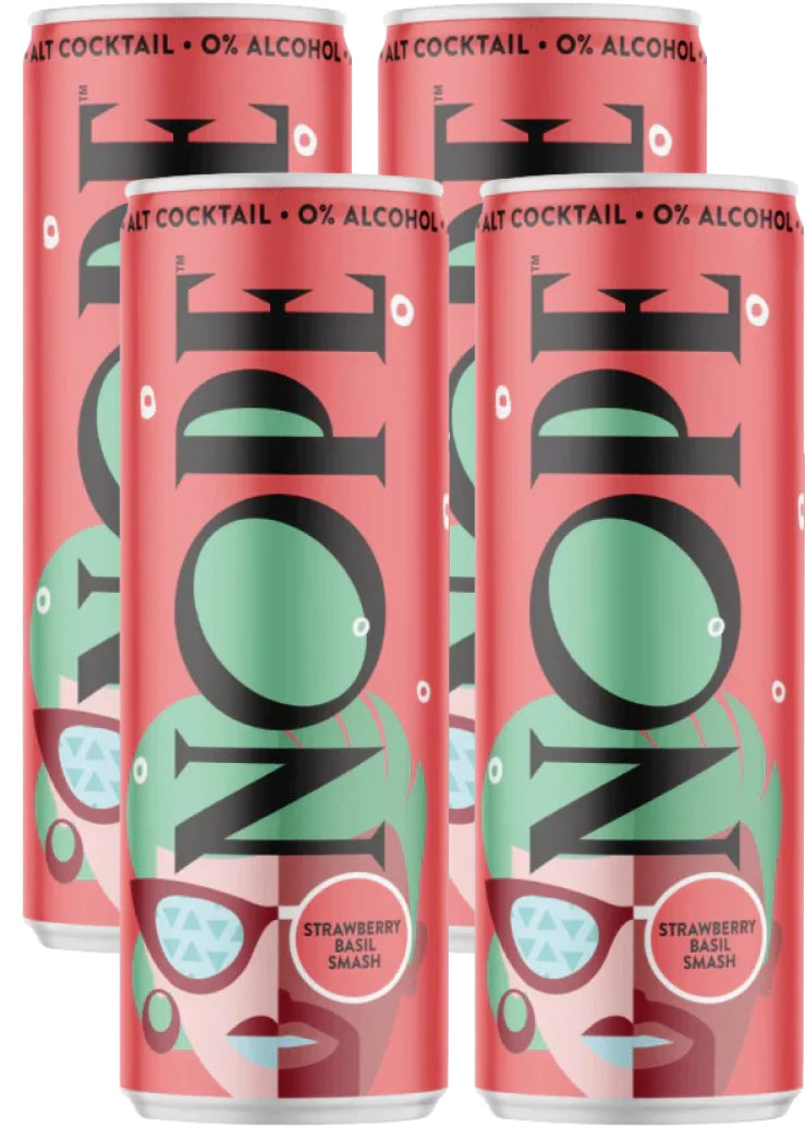 NA Sparkling Strawberry Basil Smash (4 Pack)