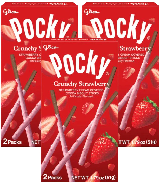 Strawberry Cream Covered Biscuit (3 Pack)