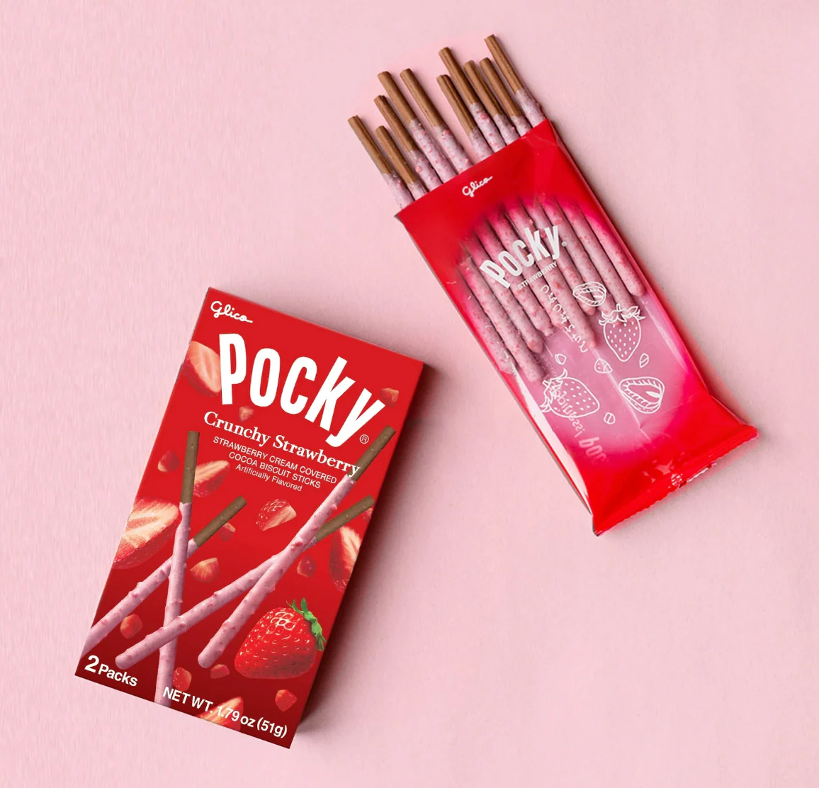 Strawberry Cream Covered Biscuit (3 Pack) - Image 3