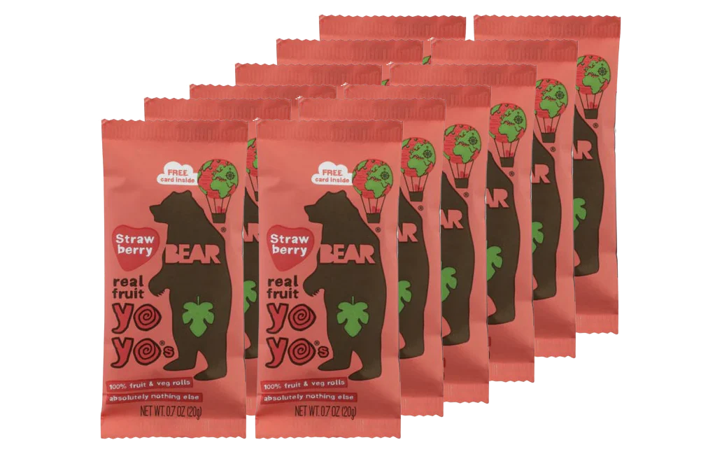 Strawberry Fruit Roll Single (12 Pack)