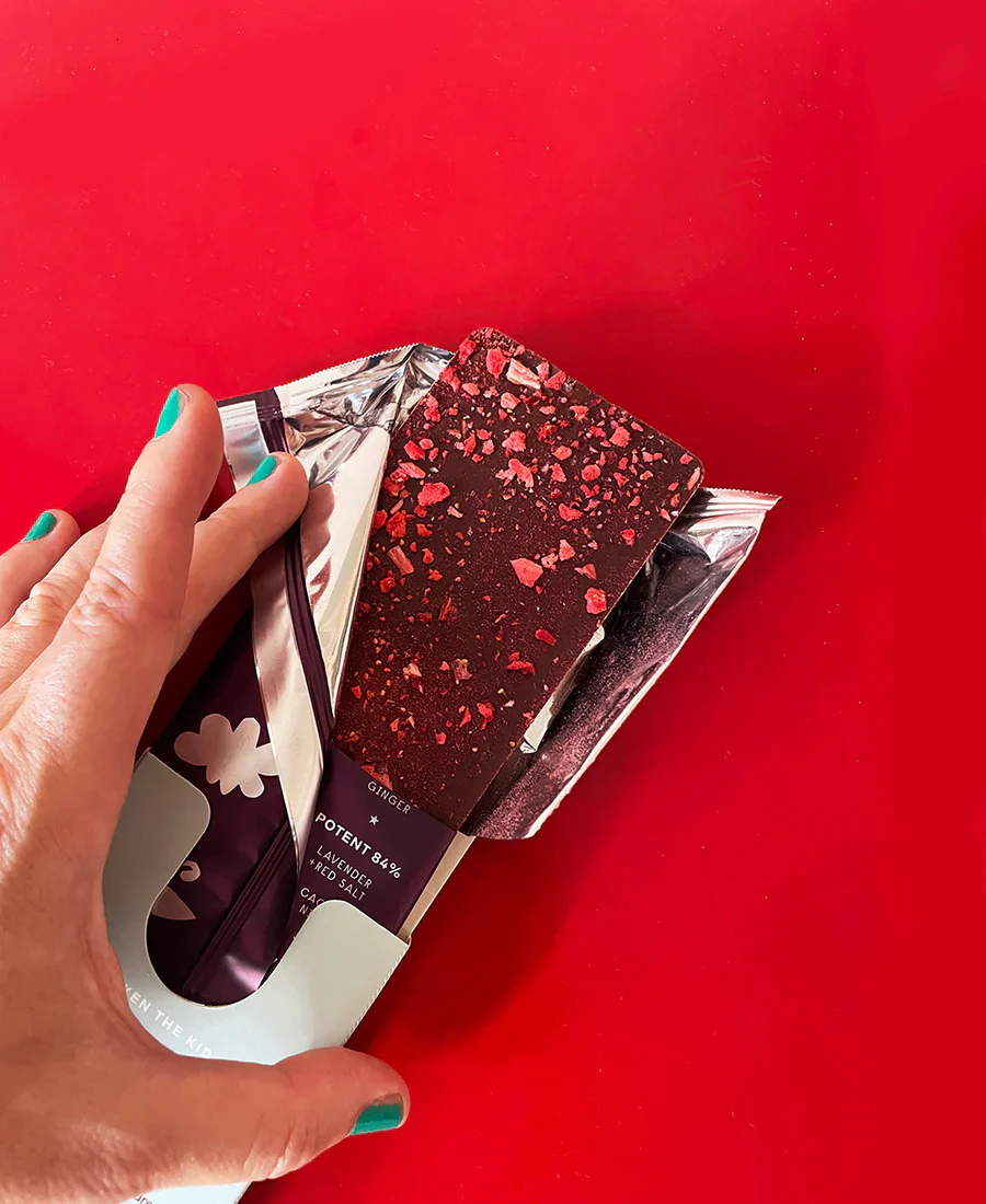 Strawberry + Hibiscus Chocolate Bar - Image 2