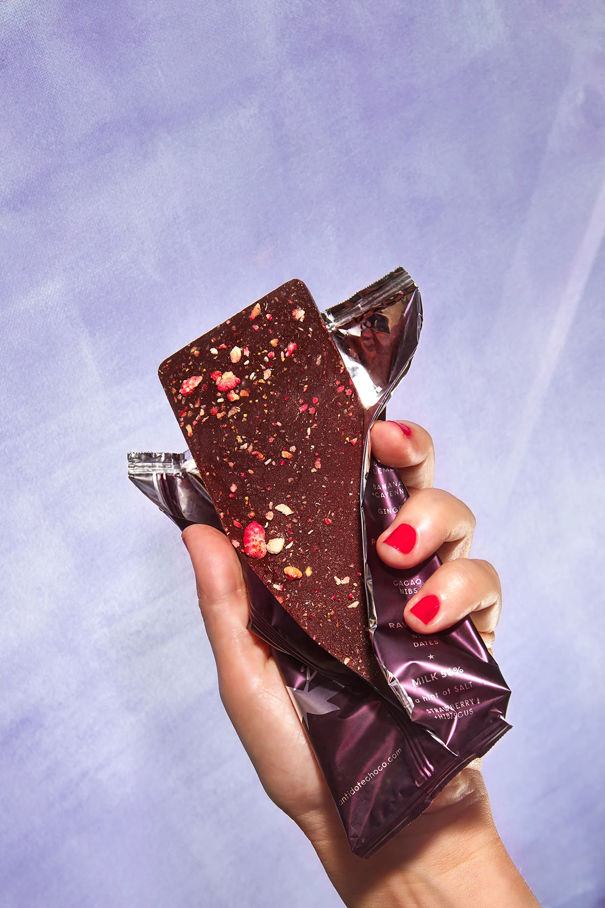 Strawberry + Hibiscus Chocolate Bar - Image 3