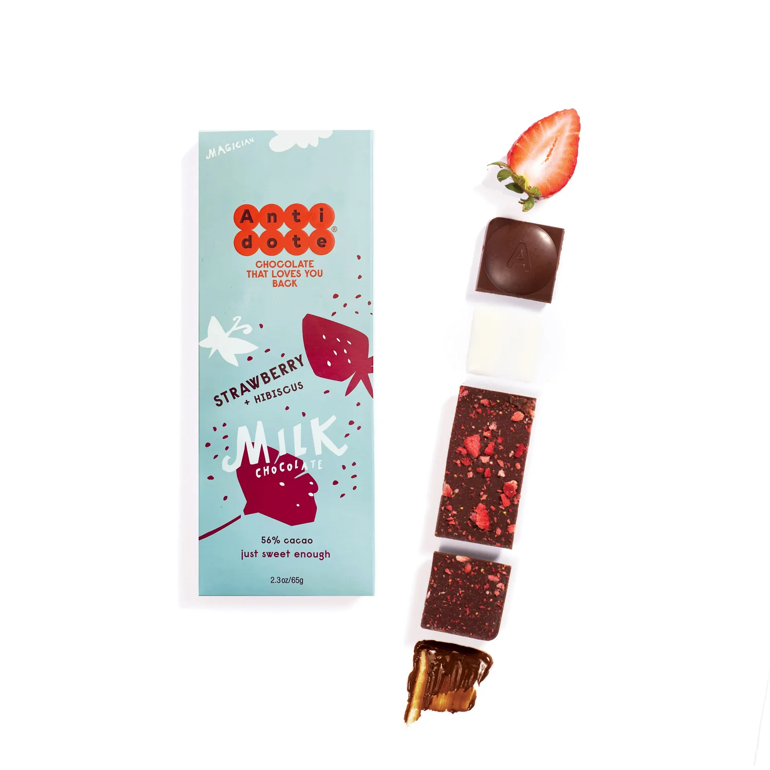 Strawberry + Hibiscus Chocolate Bar - Image 4