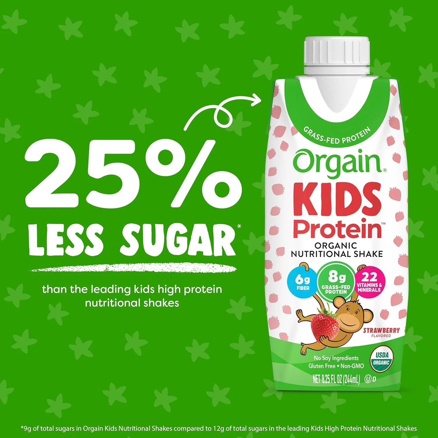 Strawberry Kids Protein Organic Nutritional Shake (12 Pack) - Image 3