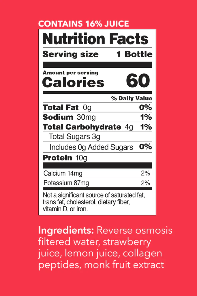 Strawberry Lemon Collagen Water - Image 5