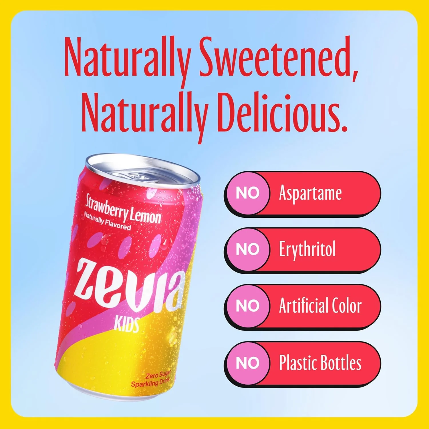 Strawberry Lemonade Kidz Soda (6 Pack) - Image 2