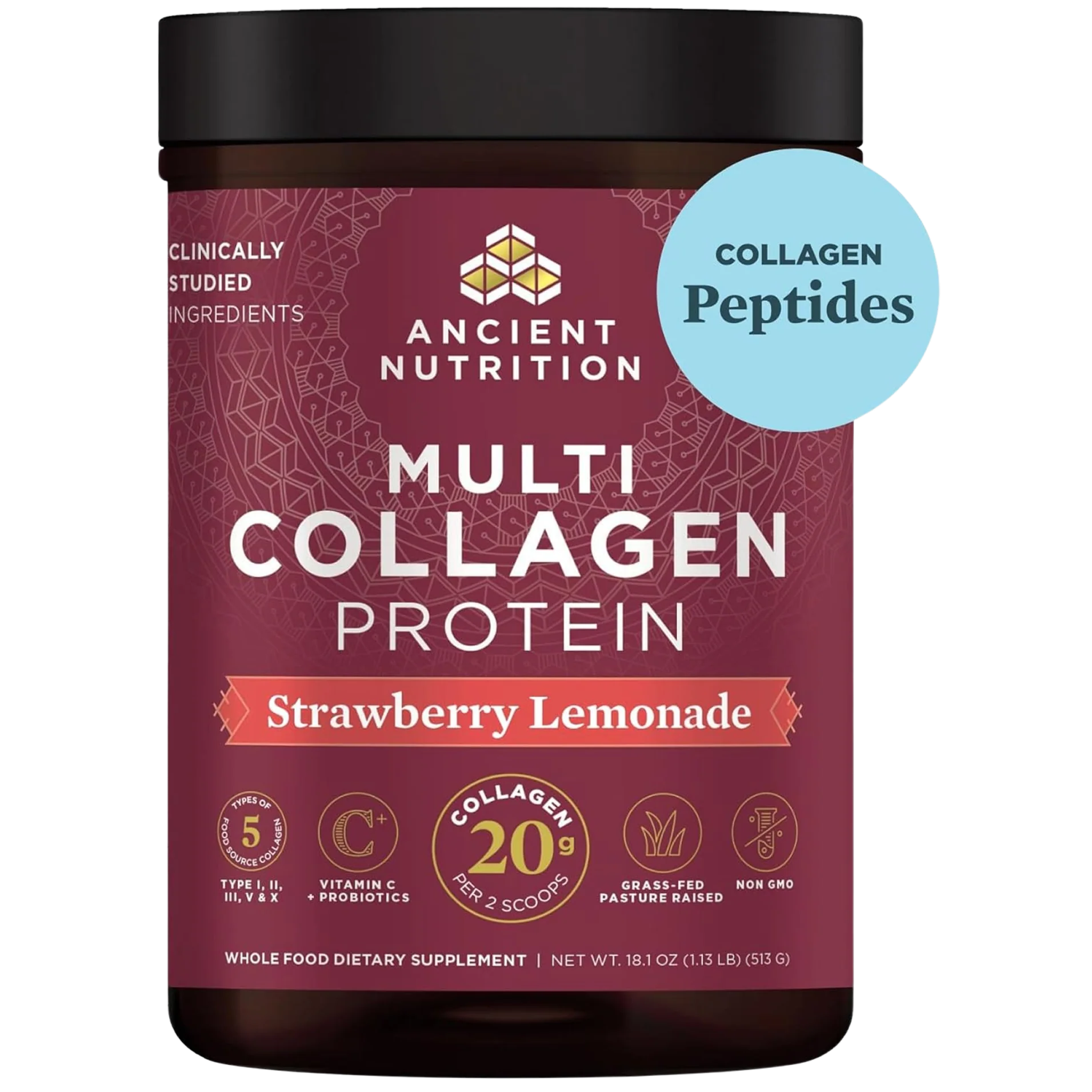Strawberry Lemonade Multi Collagen Protein Powder