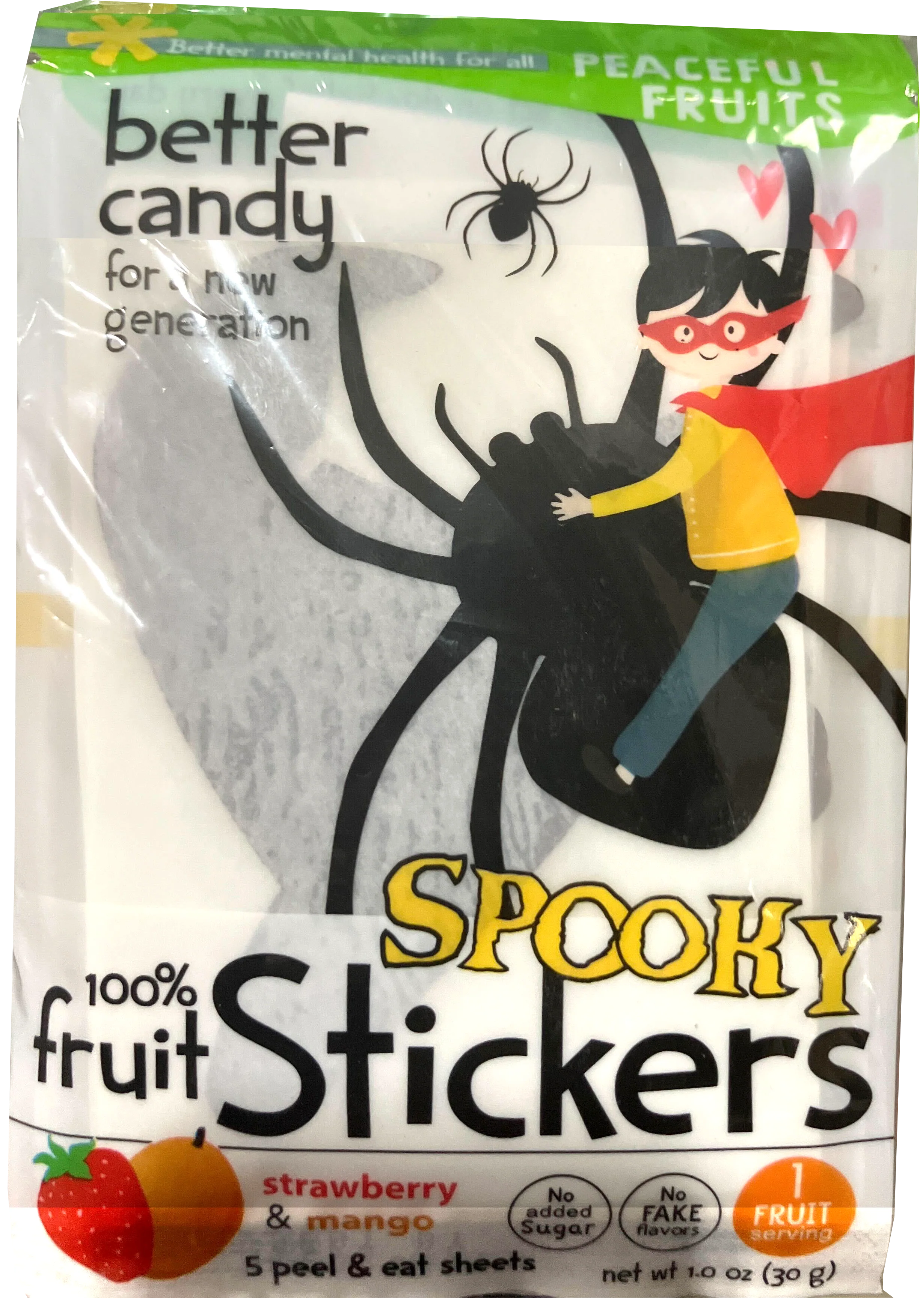 Spooky Strawberry & Mango 100% Fruit Sticker (12 CT)