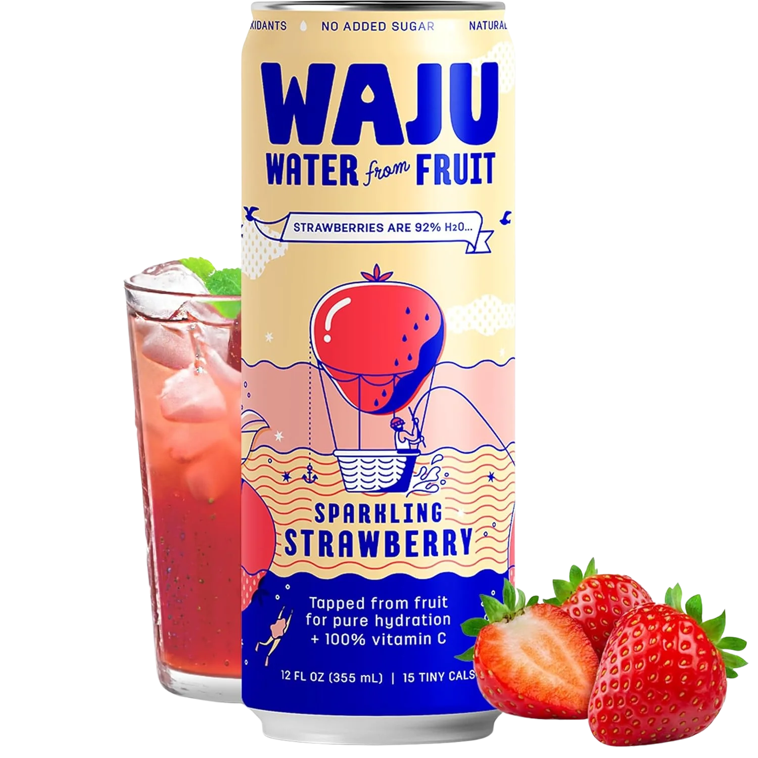 Strawberry Sparkling Water (12 Pack) - Image 2