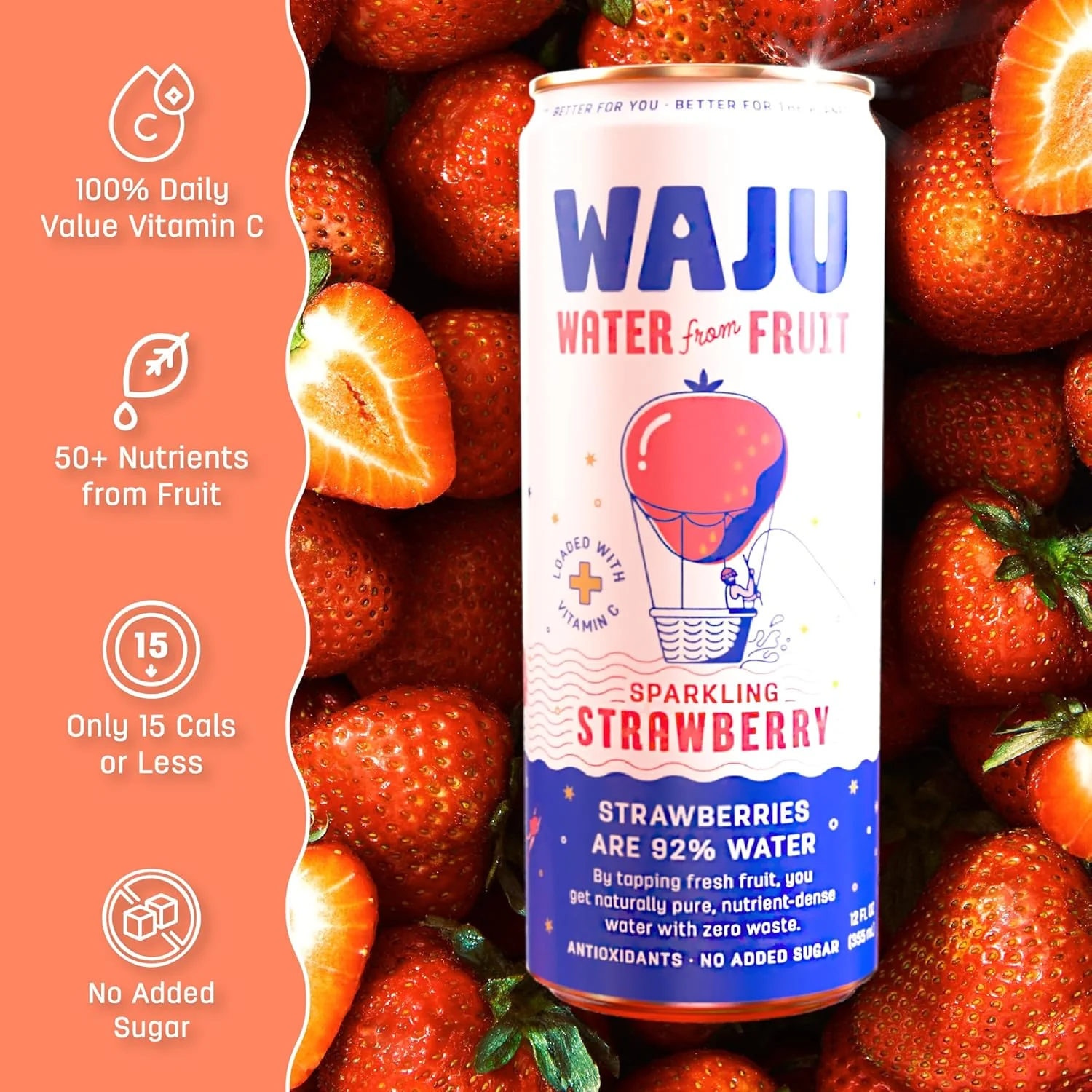 Strawberry Sparkling Water (12 Pack) - Image 3