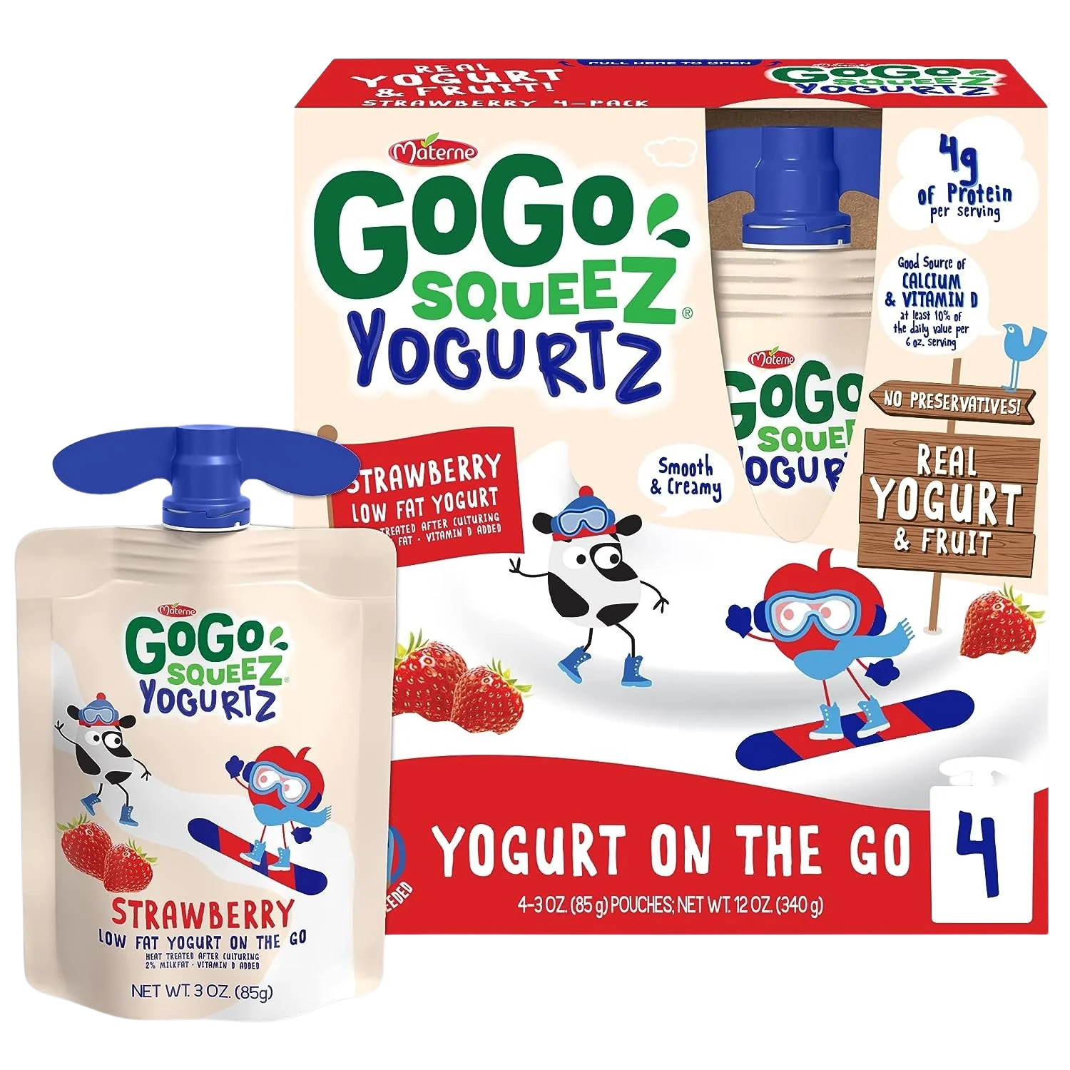 Strawberry Squeeze Yogurt (4 Pack)