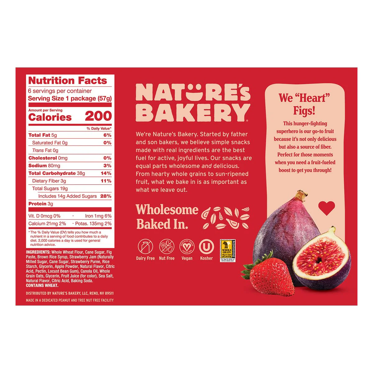 Strawberry Whole Wheat Fig Bars (6 CT) - Image 2