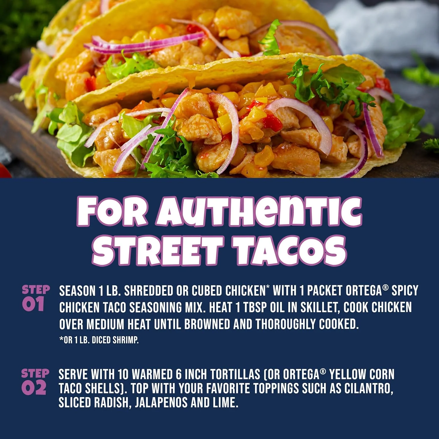 Street Taco Spicy Chicken Seasoning Mix (12 CT) - Image 3