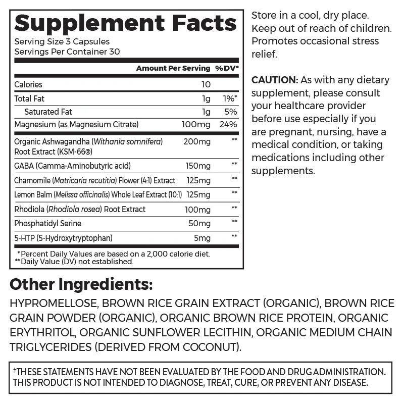 StressLess Supplement Capsules (90 CT) - Image 2
