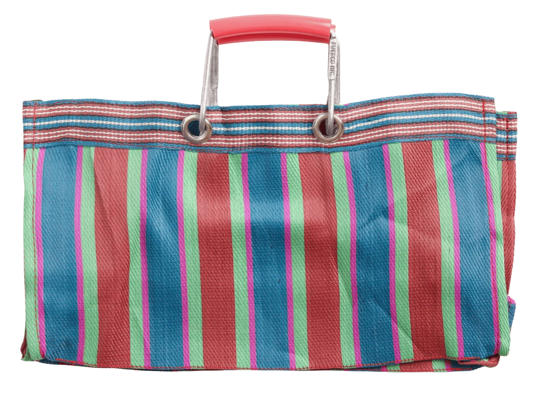 Stripe Tote Bag Wide - Red x Blue