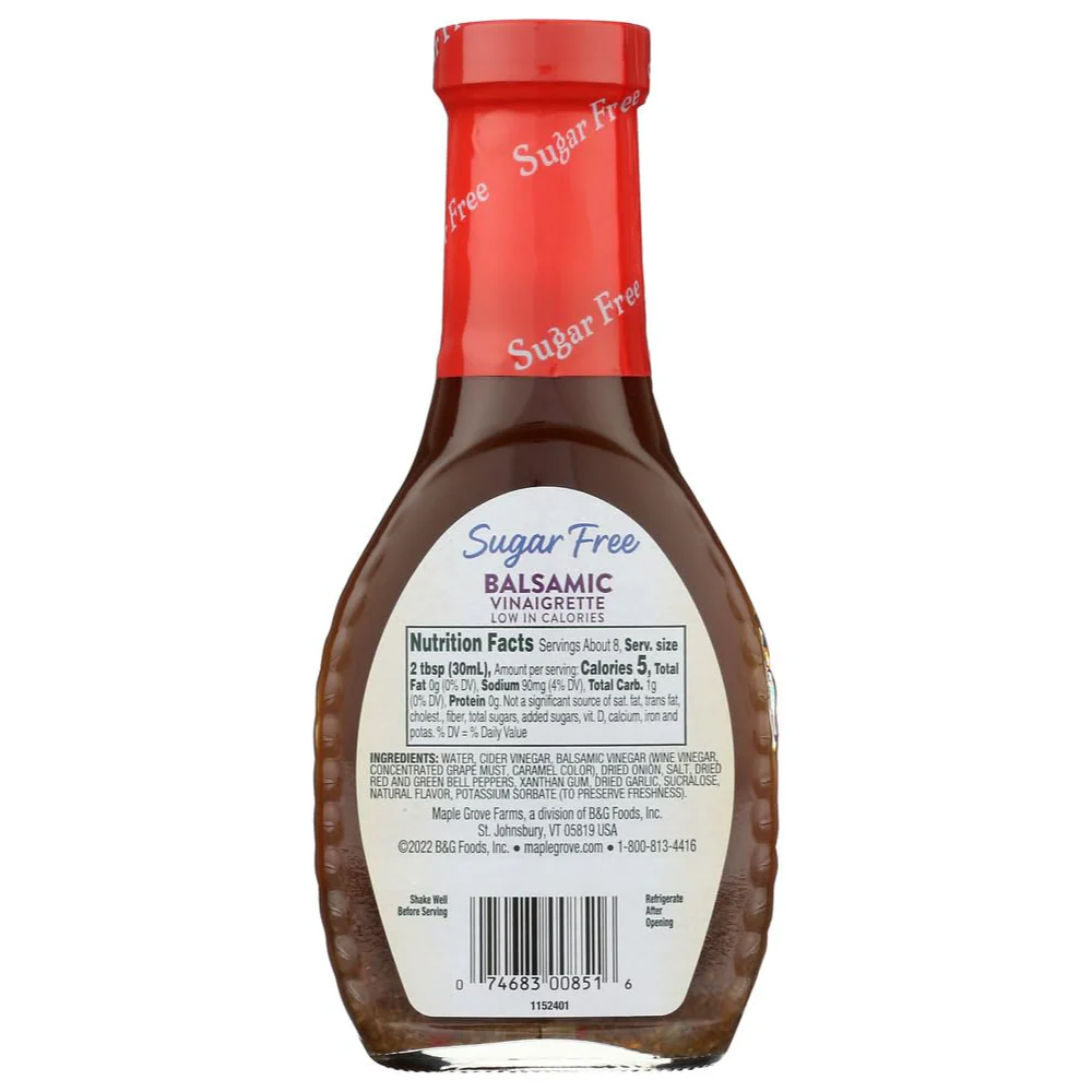 Sugar Free Balsamic Vinaigrette Dressing - Image 2