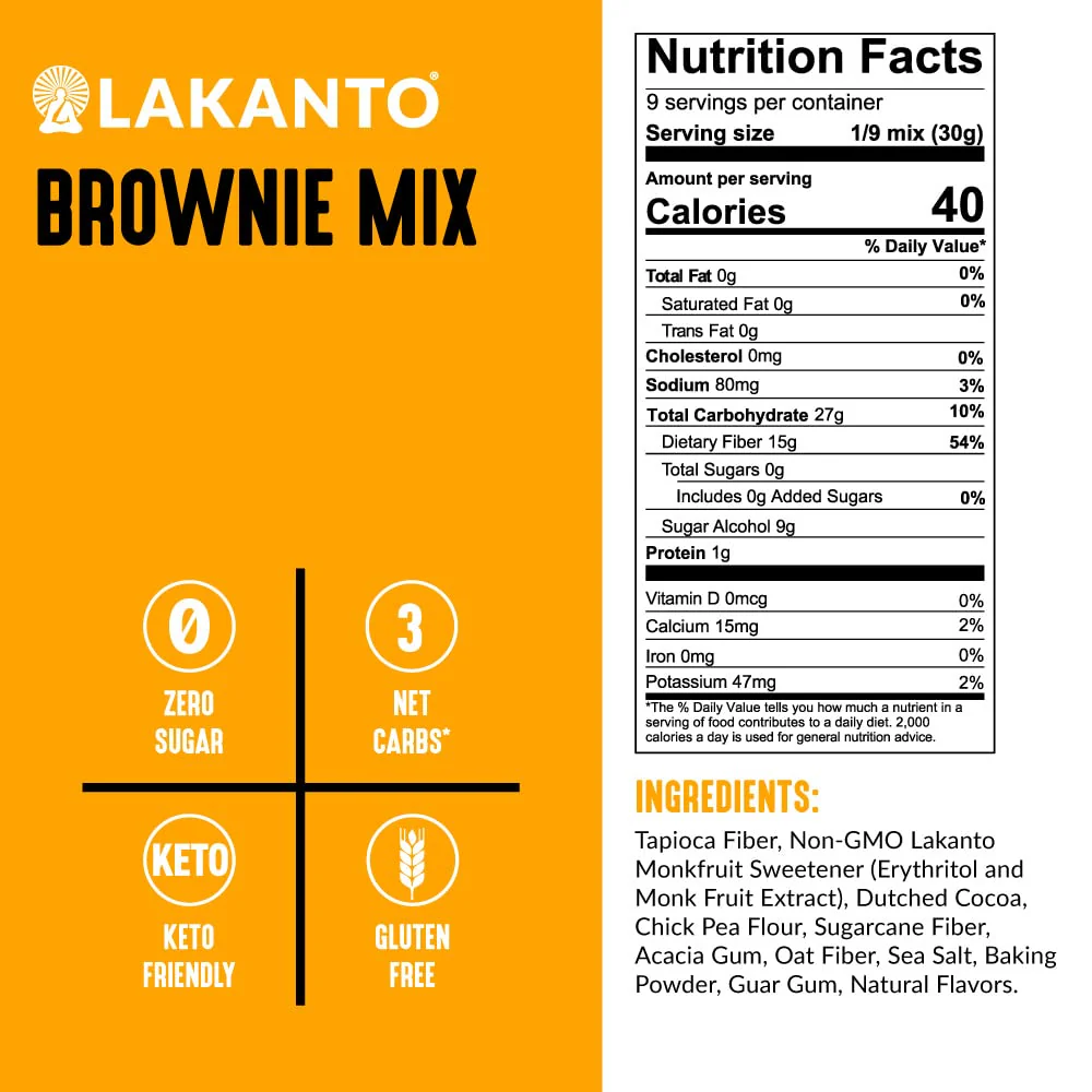 Sugar-Free Brownie Mix - Sweetened With Monk Fruit - Image 3