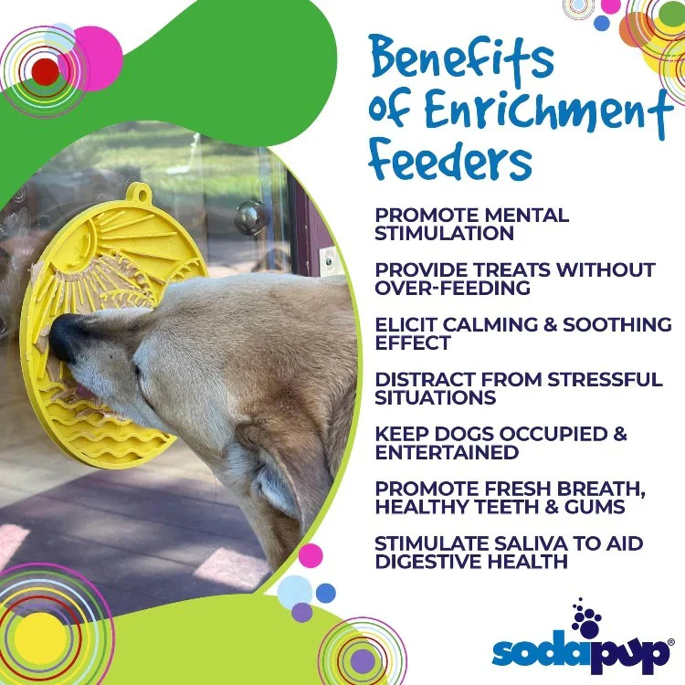 Sun N' Sea – Durable Dog Lick Mat Feeder w/ Suction Cups - Blue - Image 4