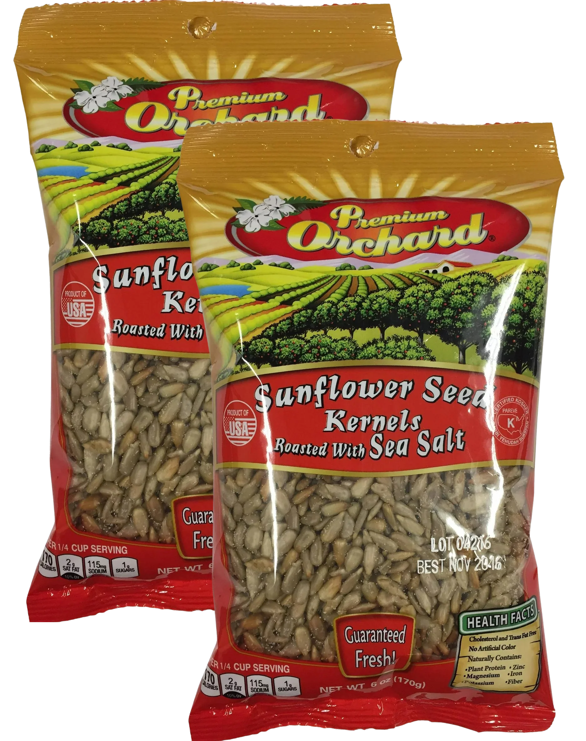 Sunflower Seed Kernels - Roasted and Salted (2 Pack)