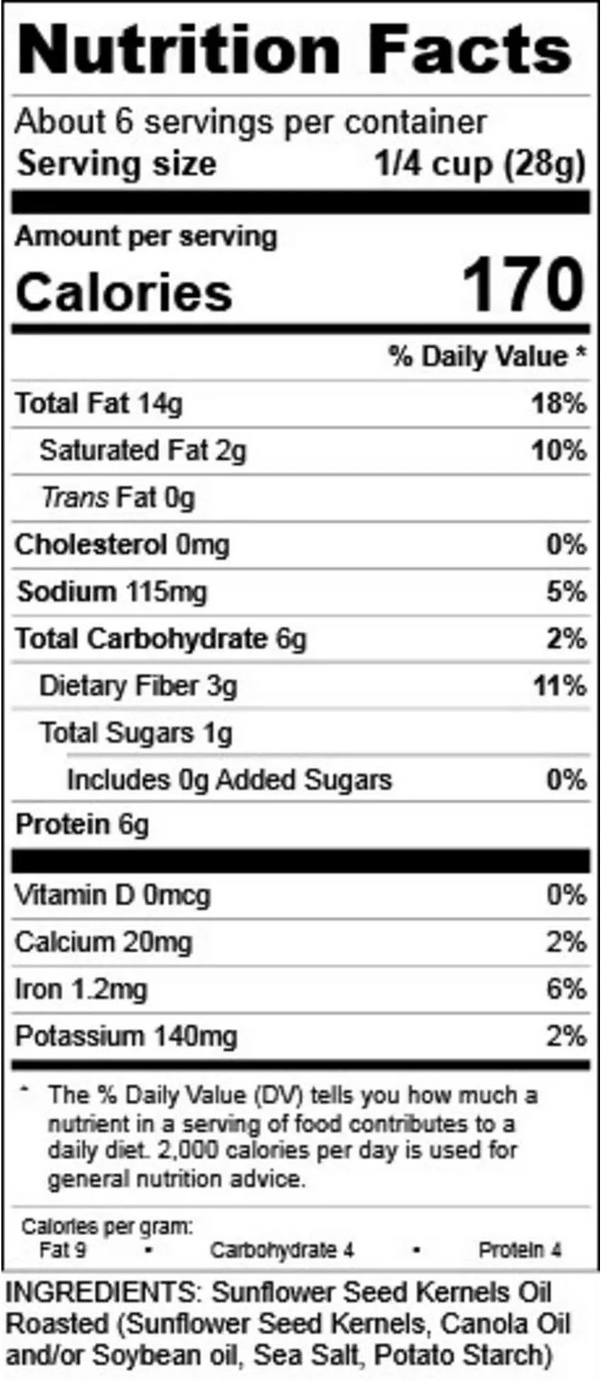 Sunflower Seed Kernels - Roasted and Salted (2 Pack) - Image 3